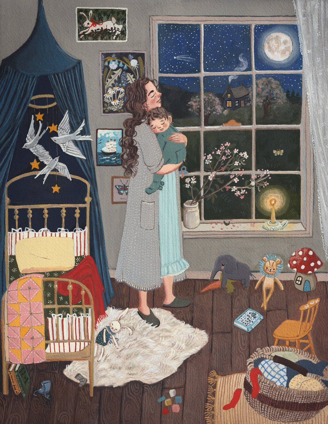 Under the Same Moon Art Print