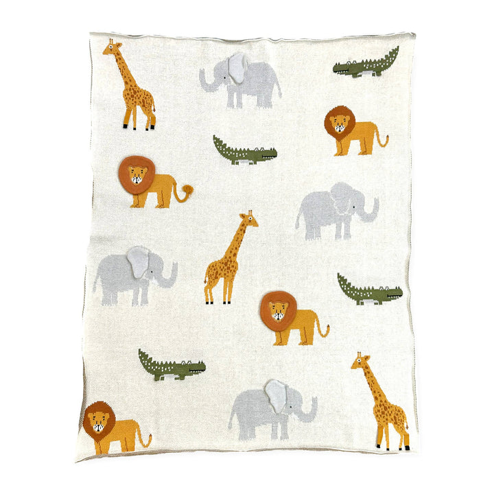 Savannah Organic 3D Knit Baby Blanket