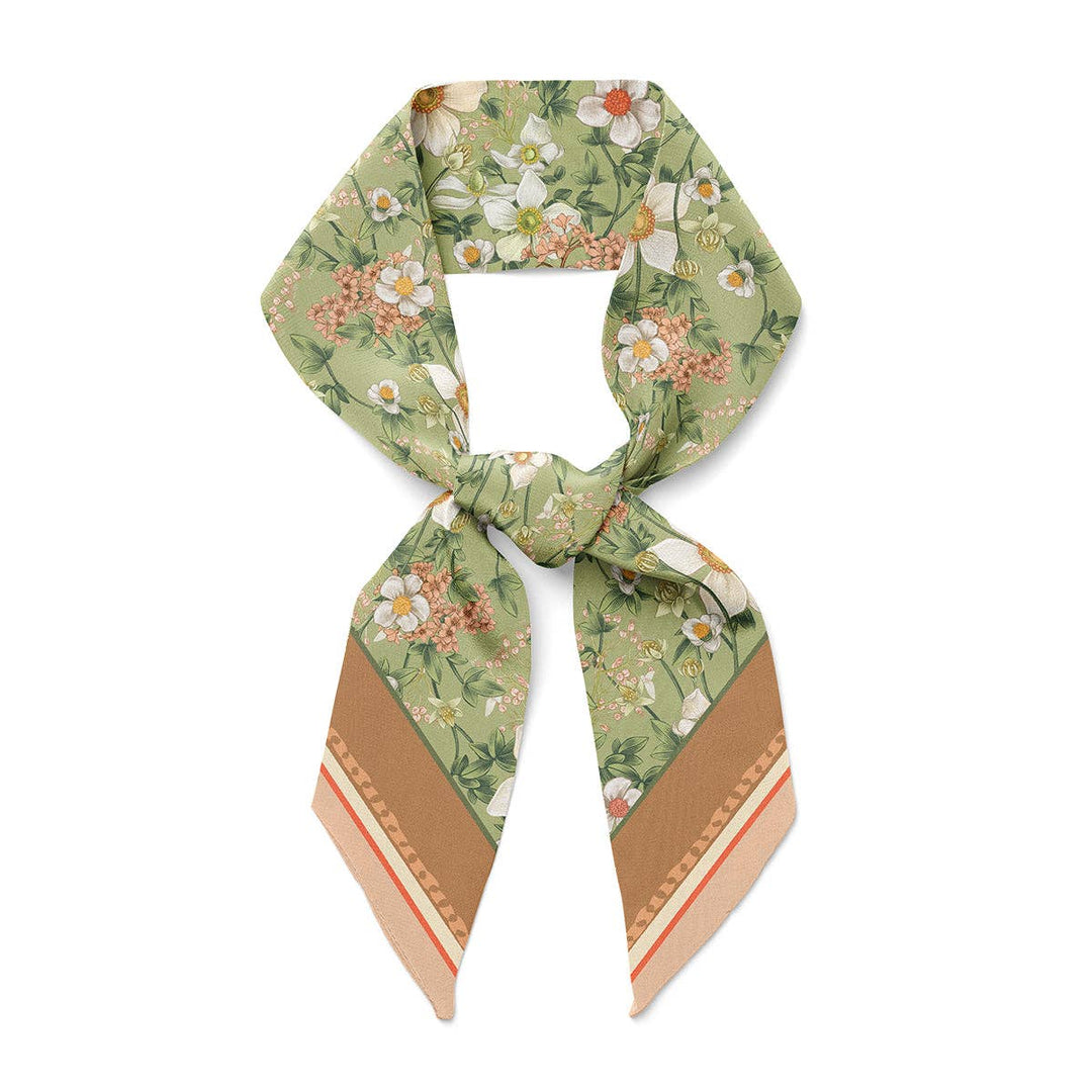 Ceylon Anemone Silk Twilly Scarf