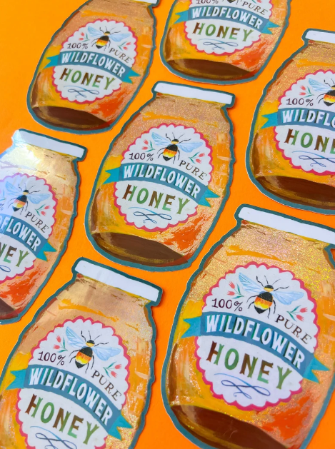 Honey Jar Sticker