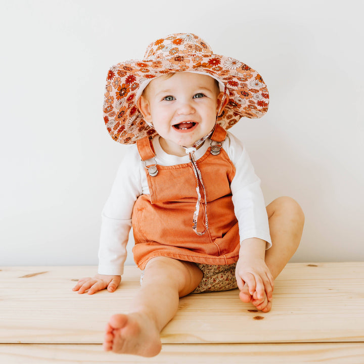 Retro Blooms Baby & Toddler Sunhat UPF 50+