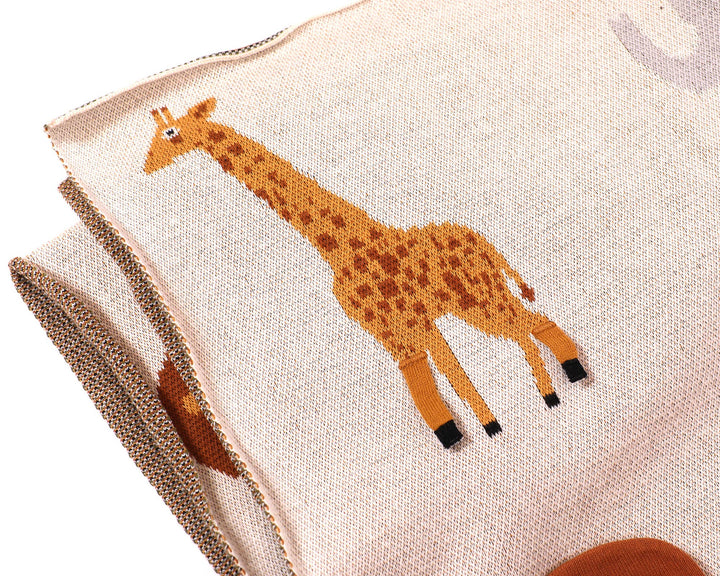 Savannah Organic 3D Knit Baby Blanket