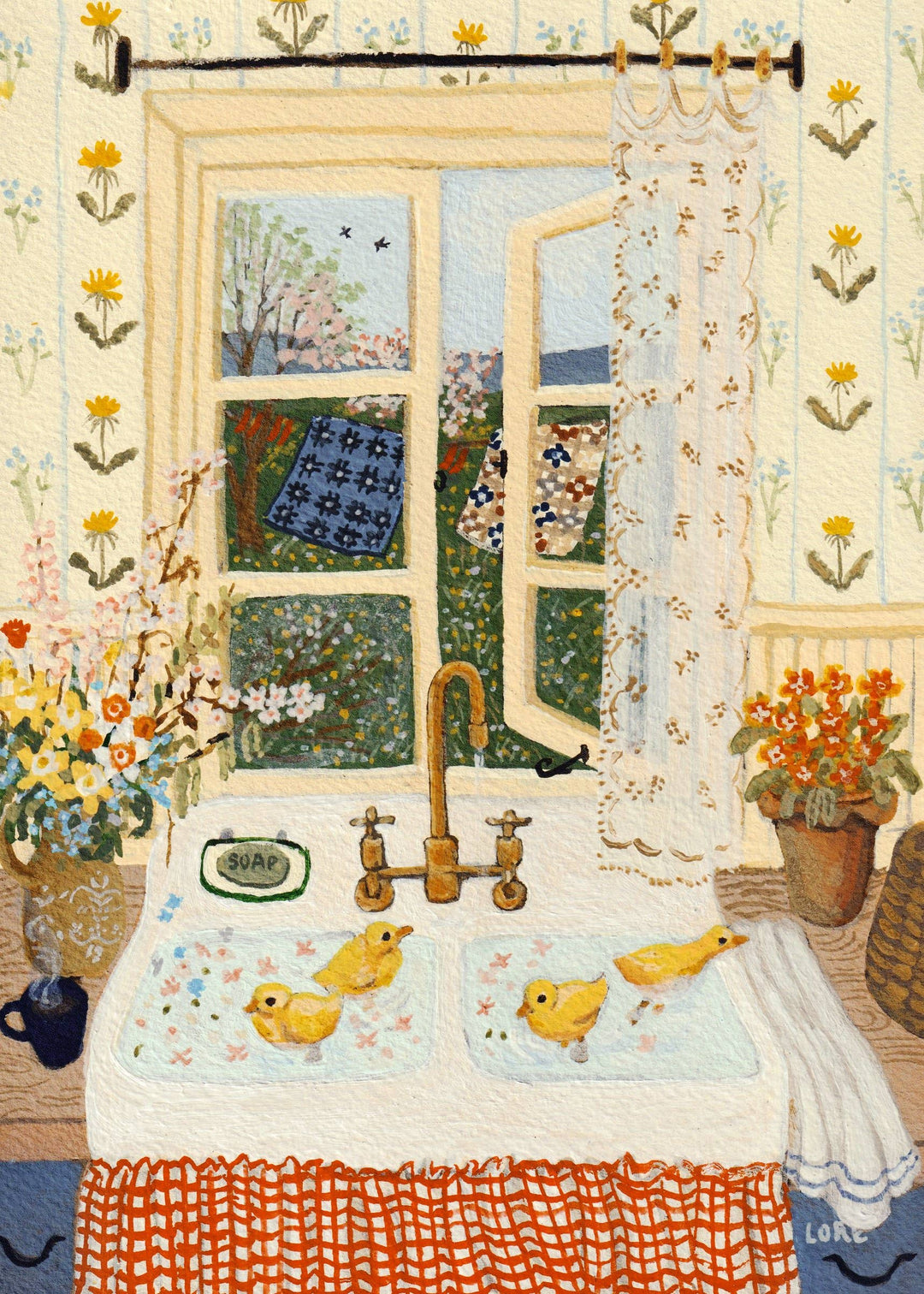 Forget-Me-Not Spring Greeting Card