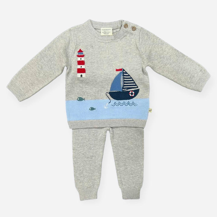 Lighthouse & Boat Pullover Set