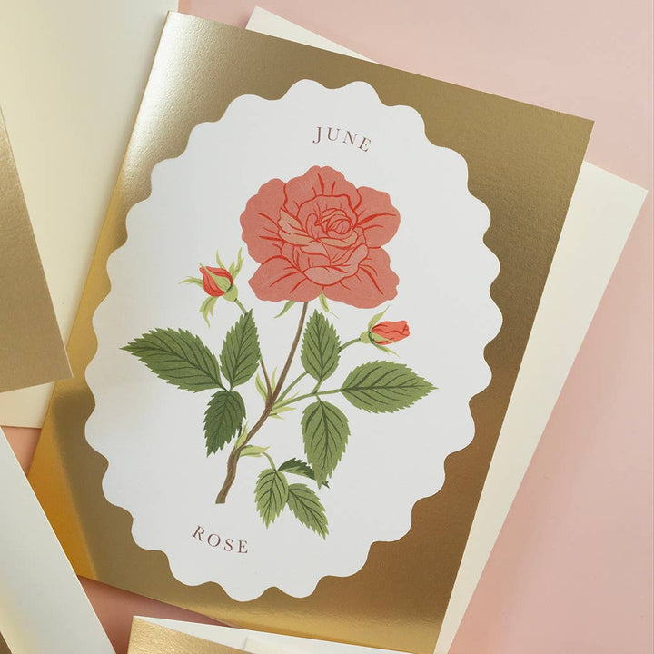 Birth Month Flower | June | Greeting Card