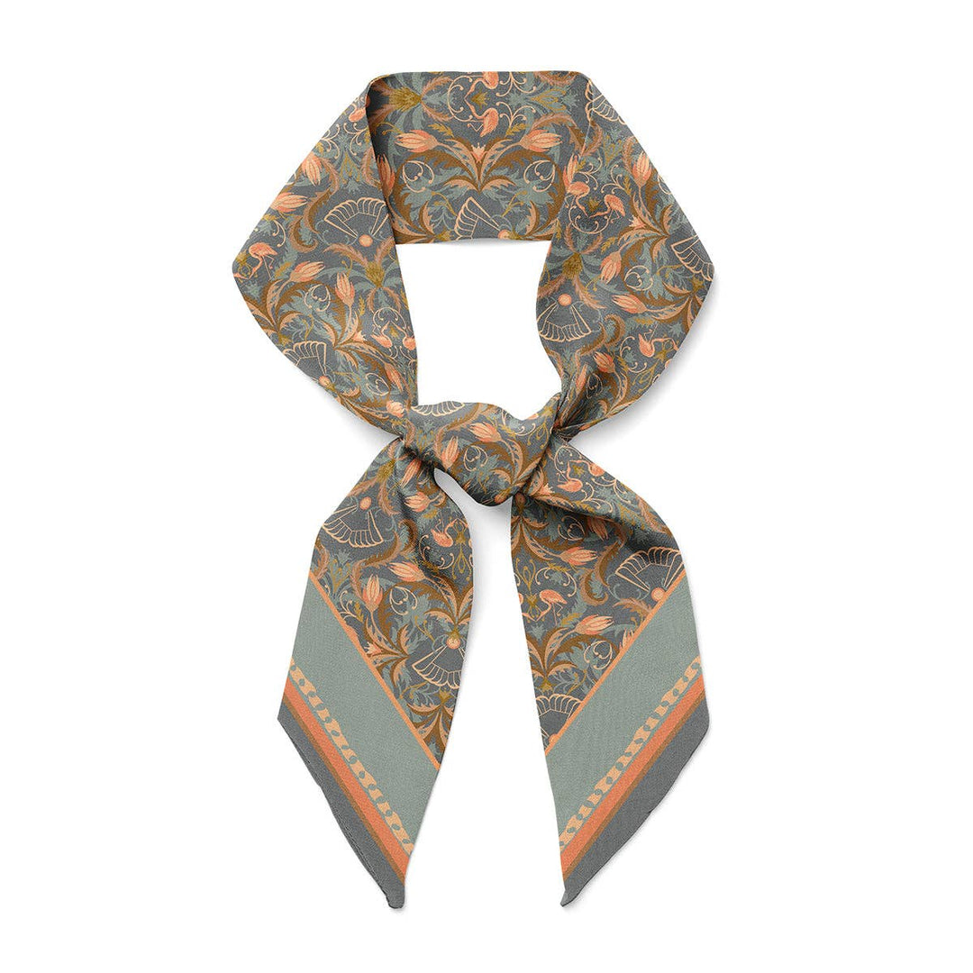 Apricot Silk Twilly Scarf