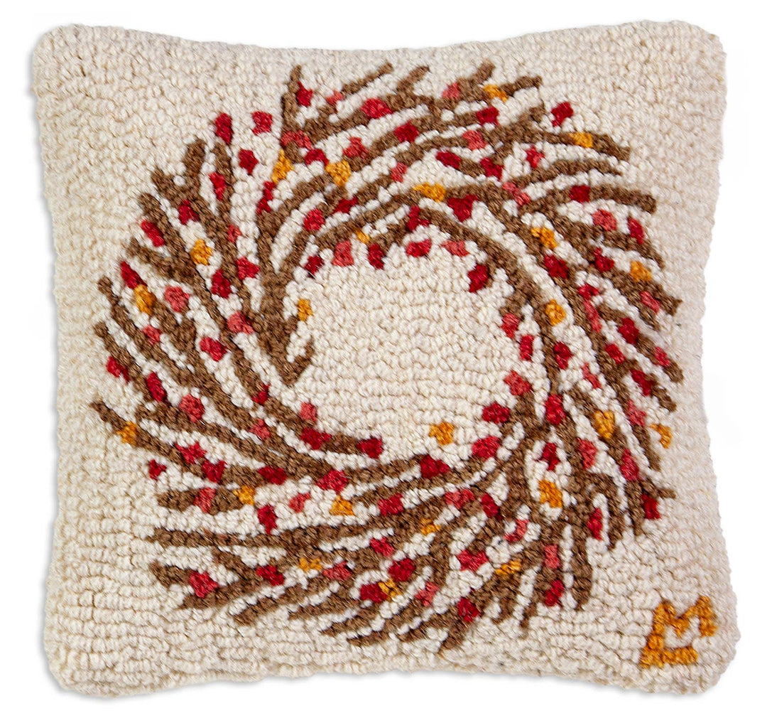 Bittersweet Wreath Pillow