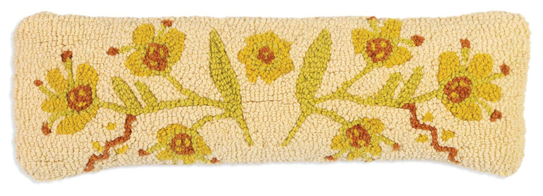 Folklorica Cream Hook 8" x 24" Pillow