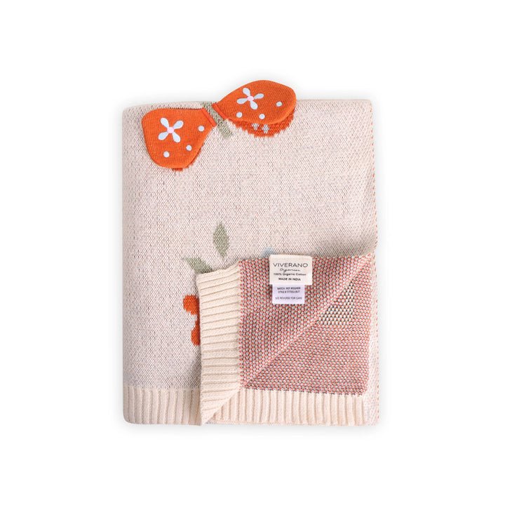 Butterfly 3D Organic Cotton Baby Blanket