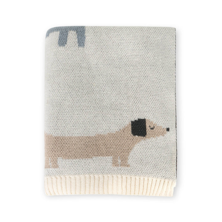 Buddy Dog, Organic Knit Baby Blanket
