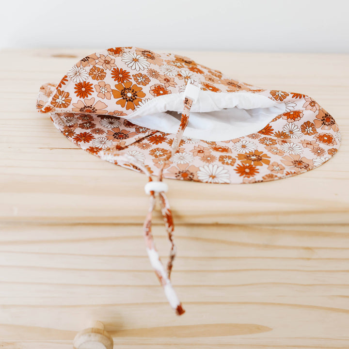 Retro Blooms Baby & Toddler Sunhat UPF 50+