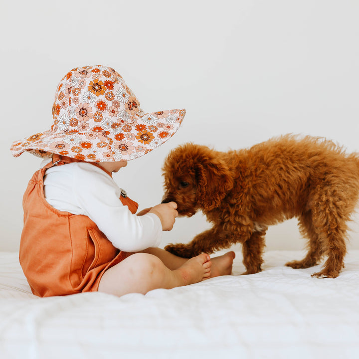 Retro Blooms Baby & Toddler Sunhat UPF 50+
