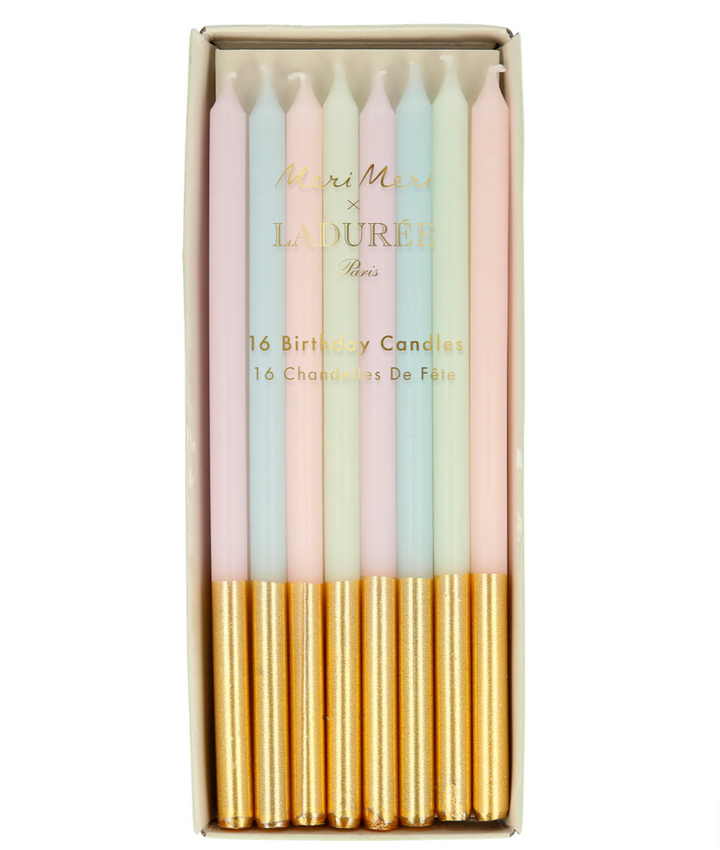 Meri Meri x Laudurée Paris Gold Dipped Candles