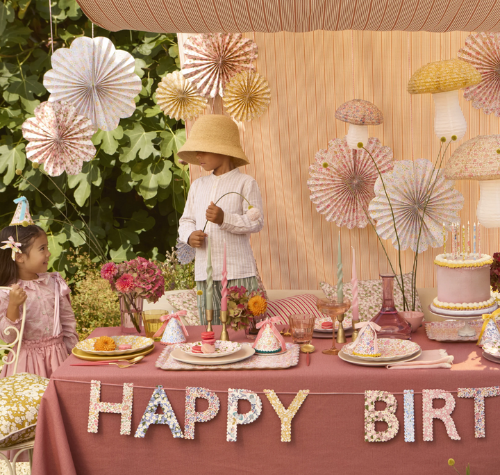 Meri Meri x Liberty Paper Pinwheel Decorations
