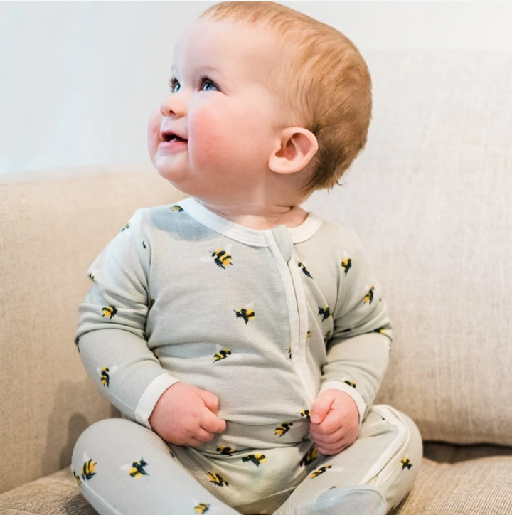 Bumblebee Bamboo Footed Romper