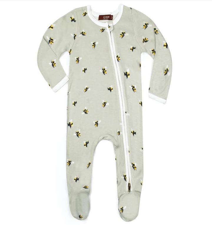 Bumblebee Bamboo Footed Romper