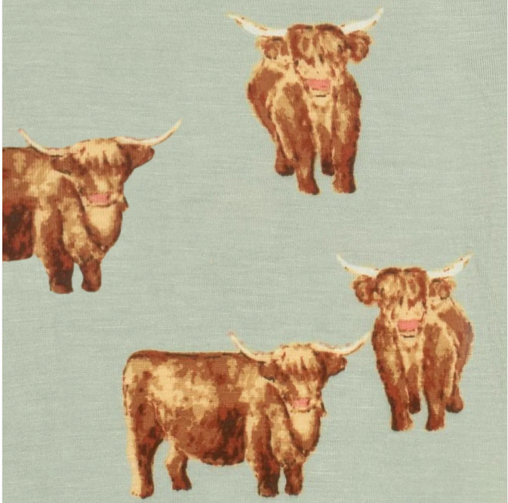 Highland Cow Zipper Pajama