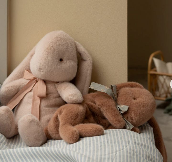 Plush Sleeping Bunny, Two Colors