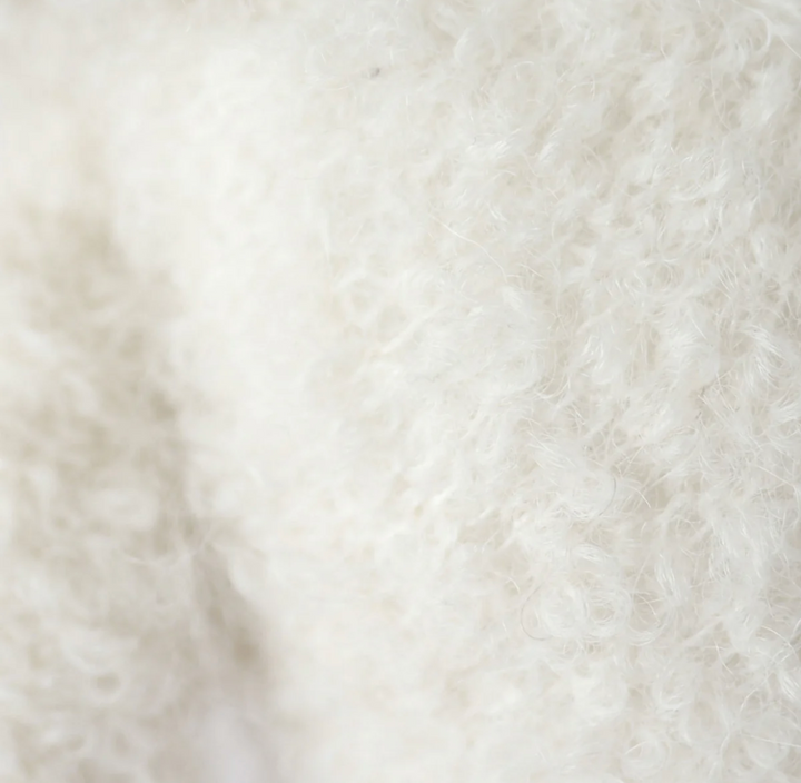 Baby Boucle' Bear in Ivory