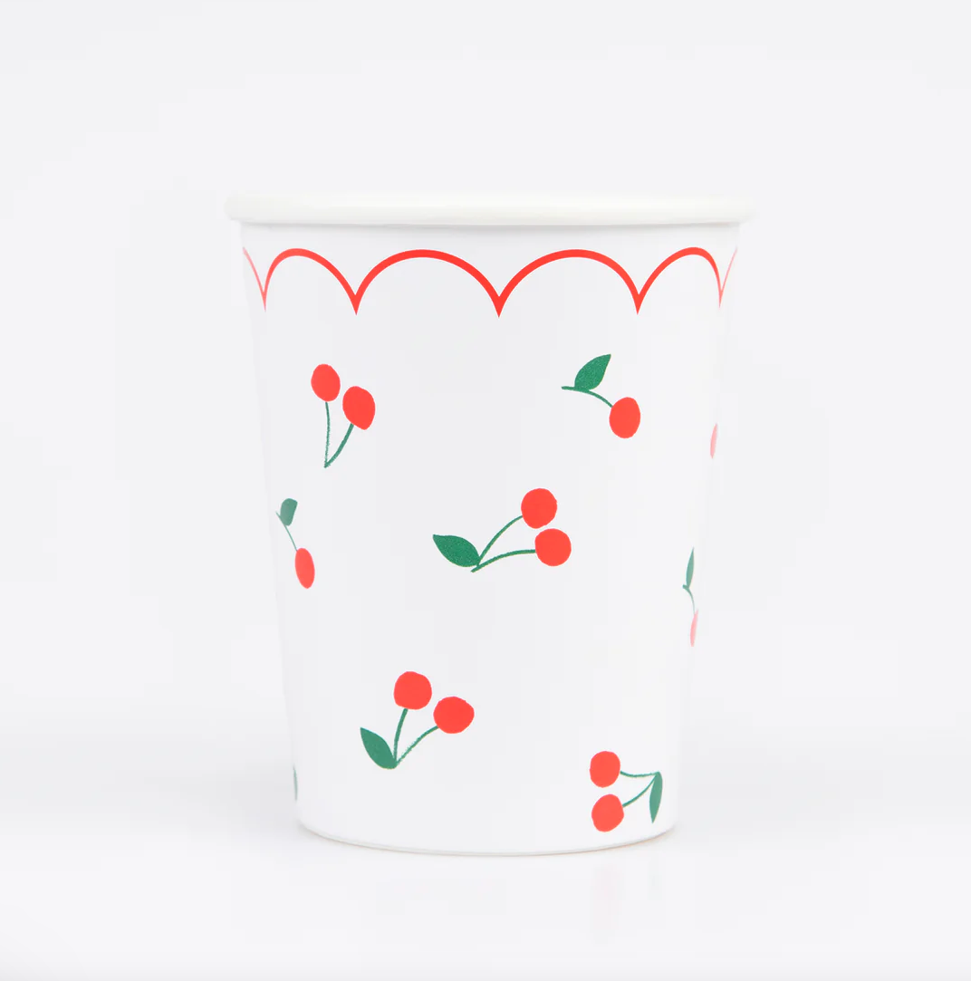 Cherry Pattern Cups