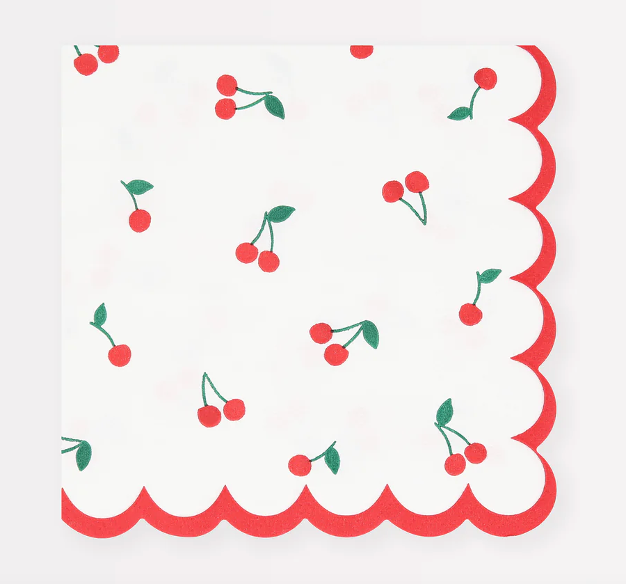 Cherry Pattern Napkins