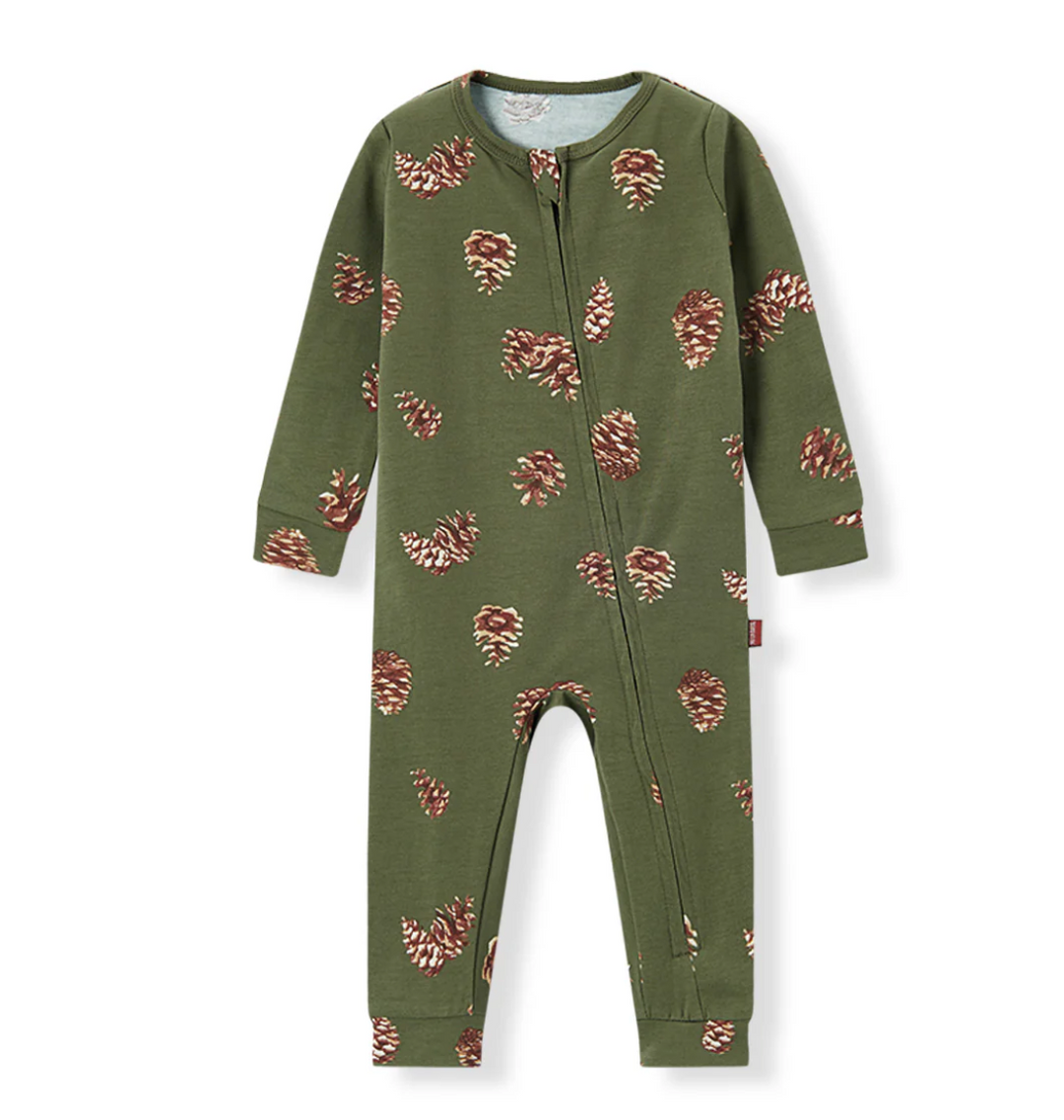 Pinecone Zipper Pajama