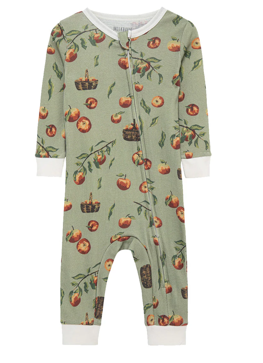 Apple Orchard Zipper Pajama
