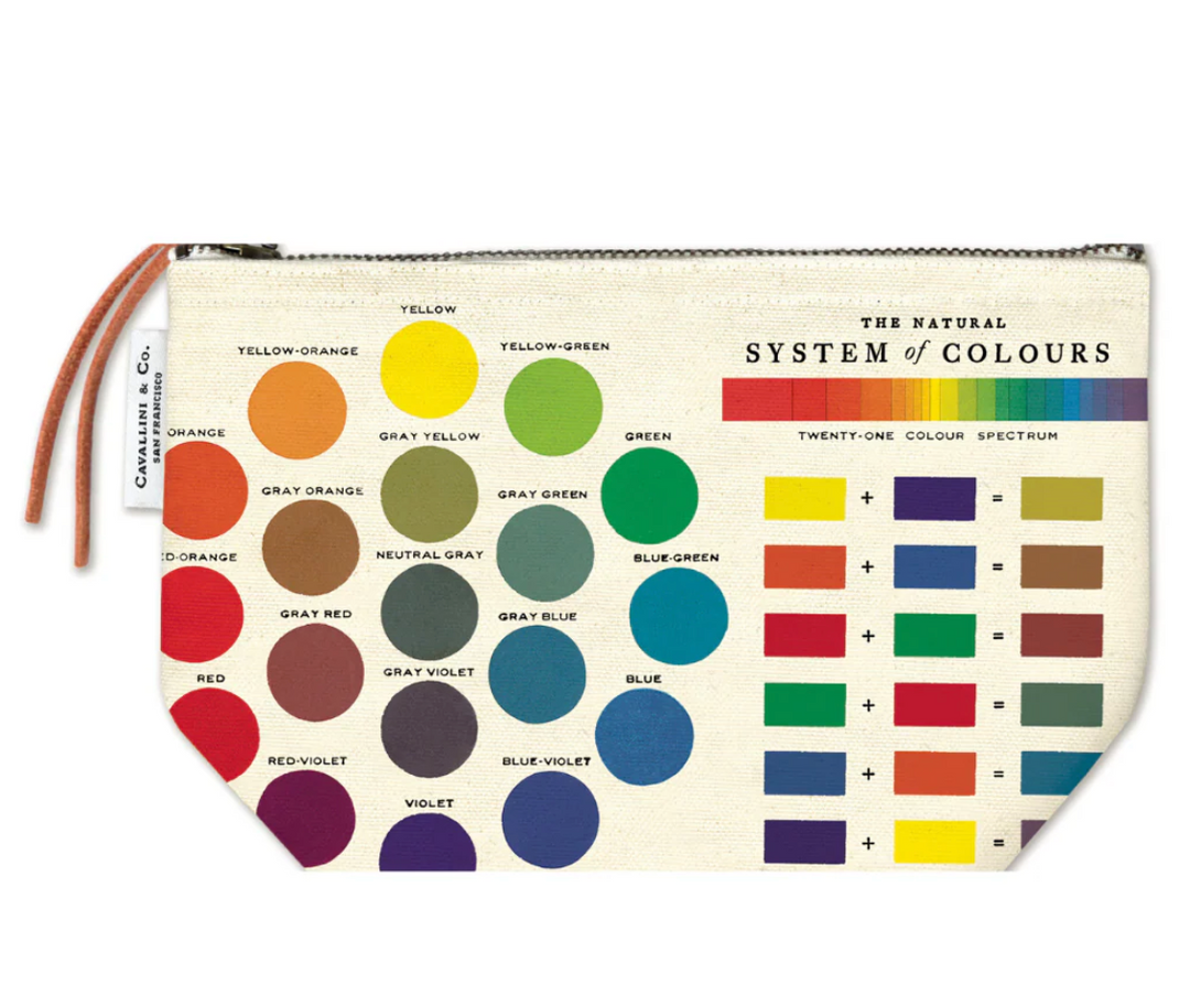 Color Wheel Vintage Pouch
