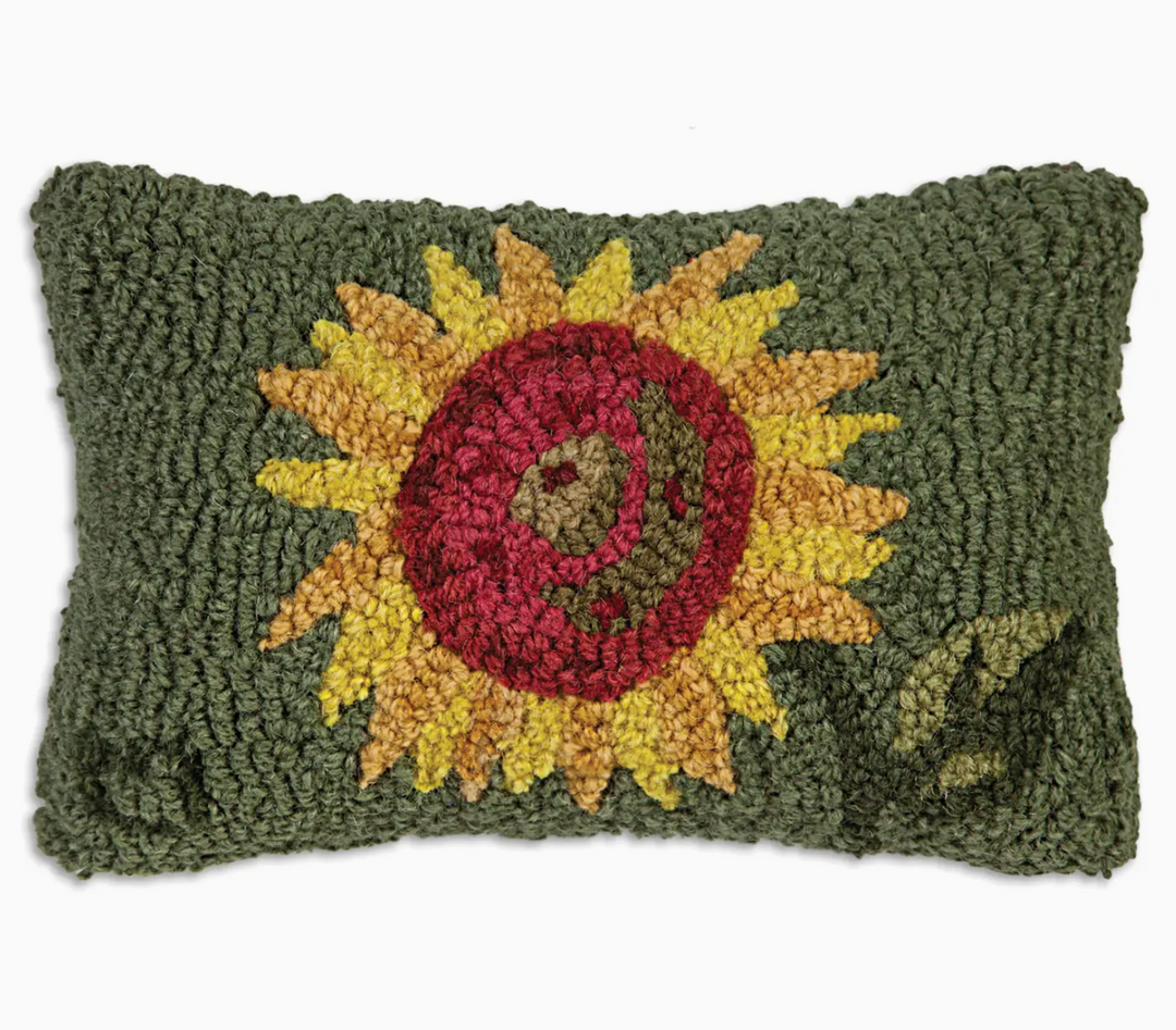 Sunflower Hook 8" x 12" PIllow