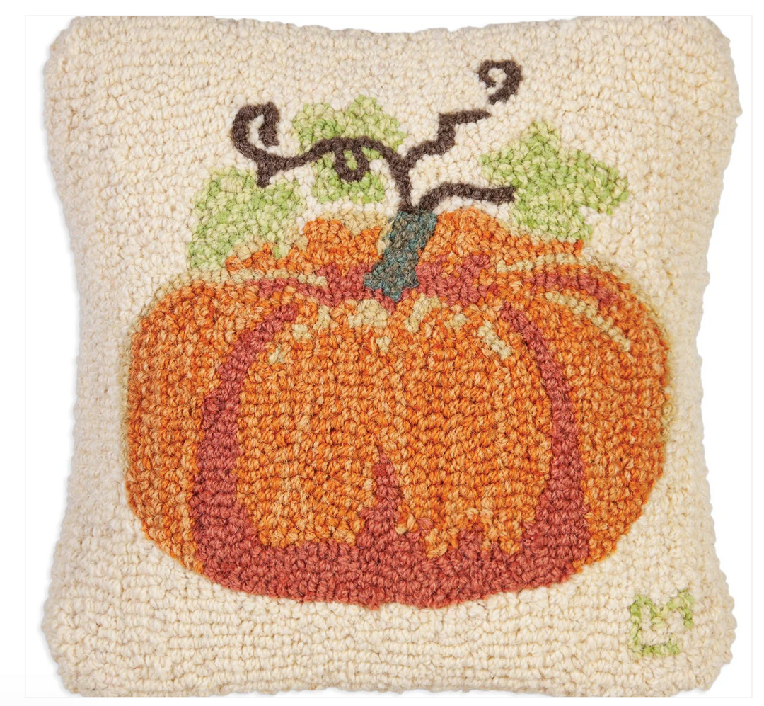 Pumpkin Hooked Pillow