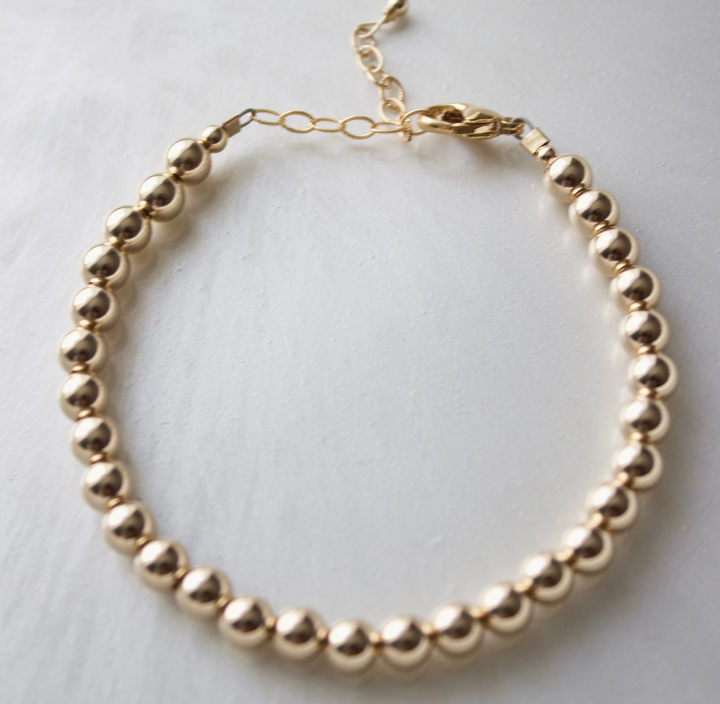 Gold Filled Beaded Bracelet