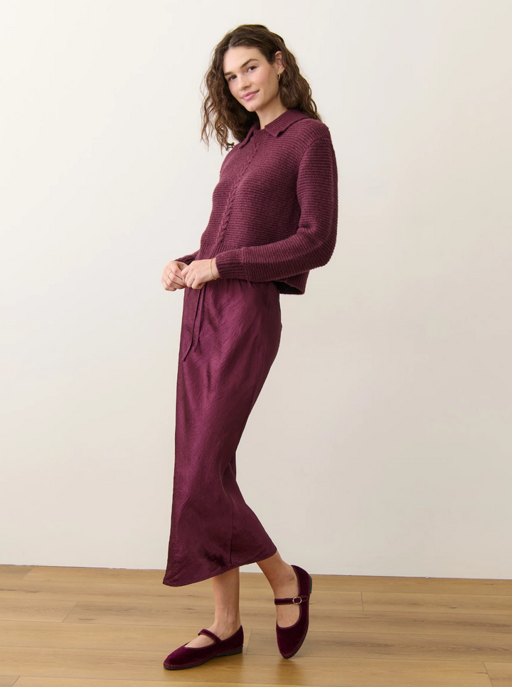 Gabrielle Slip Skirt in Fig