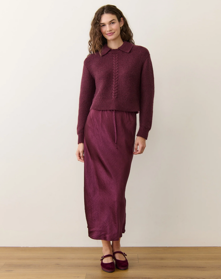 Gabrielle Slip Skirt in Fig