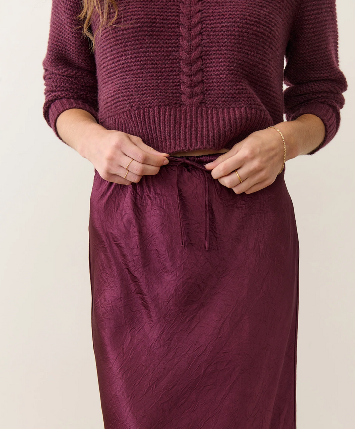 Gabrielle Slip Skirt in Fig