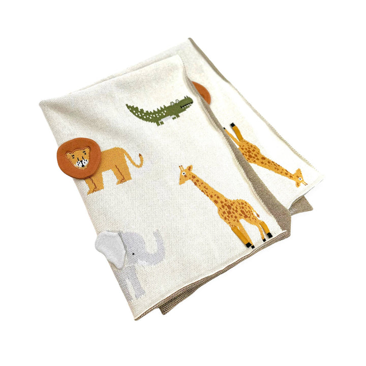 Savannah Organic 3D Knit Baby Blanket
