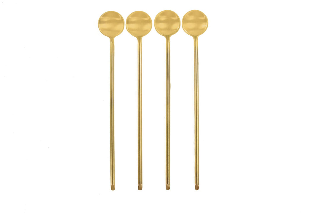 Gold Thin Long Spoons