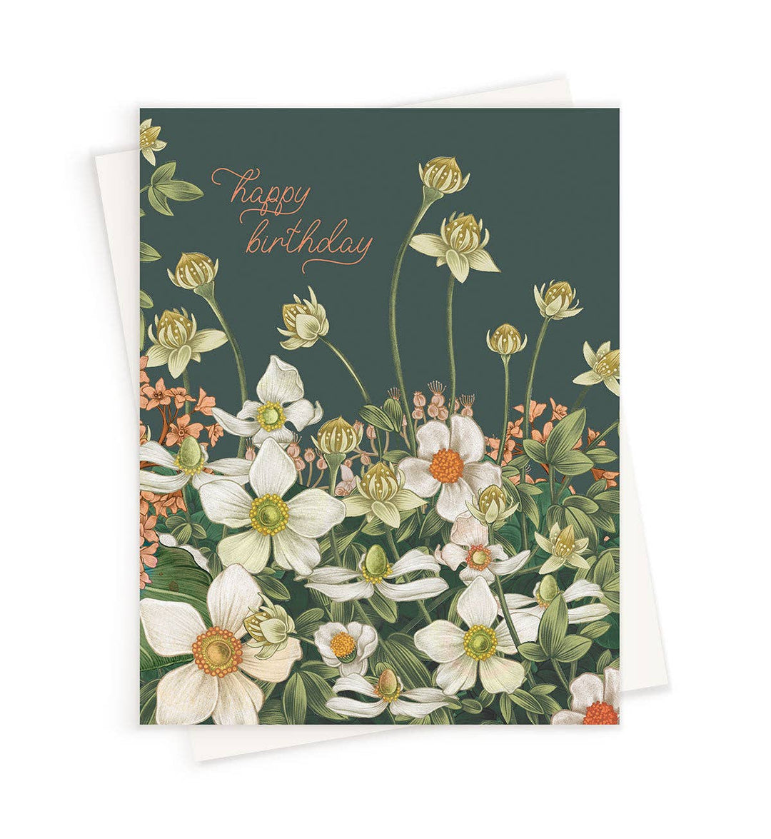 Anemone Birthday Greeting Card