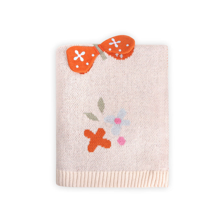 Butterfly 3D Organic Cotton Baby Blanket