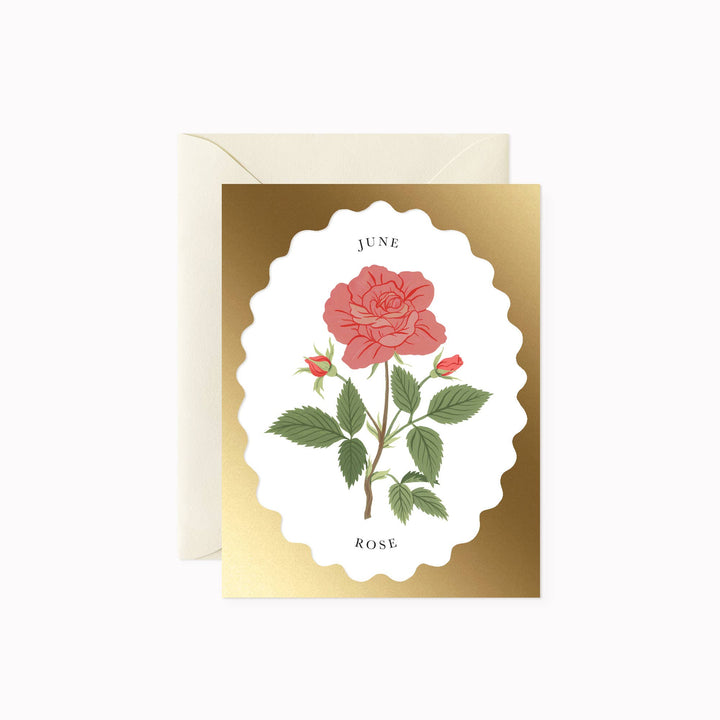 Birth Month Flower | June | Greeting Card