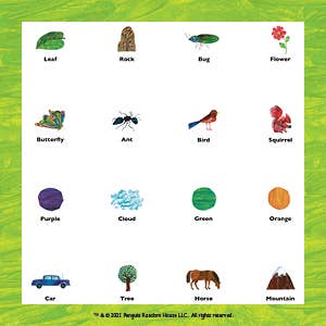The Very Hungry Caterpillar Travel Bingo Game