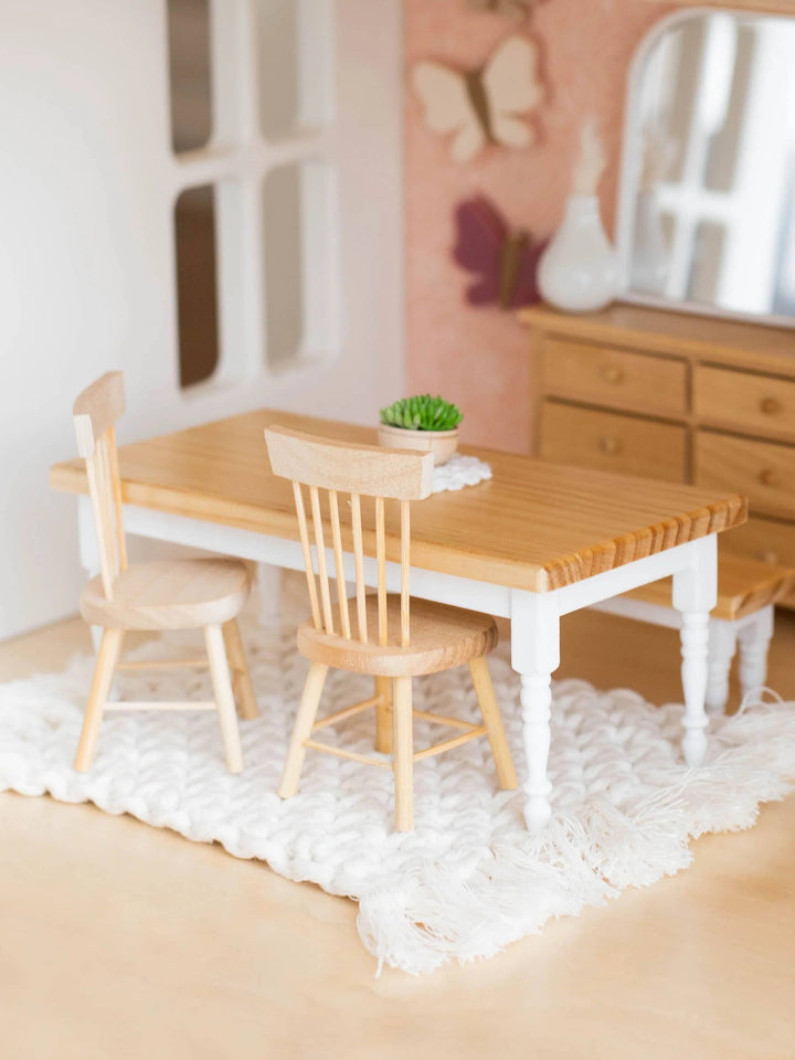 Dollhouse Farm Style Dining Table