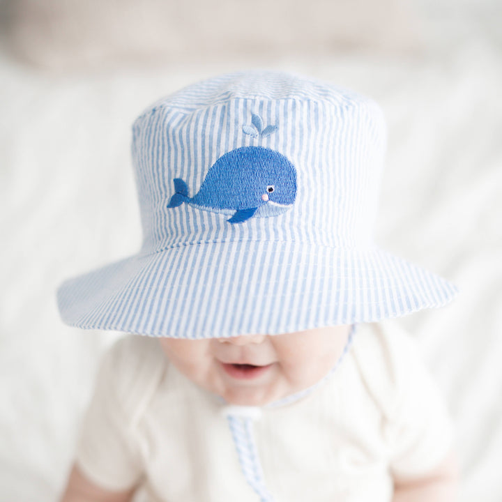 Whale Bucket Baby & Toddler Hat UPF 50+