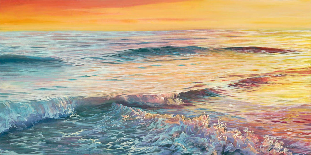 Golden Surf Print, Local Artist - 3 Sizes