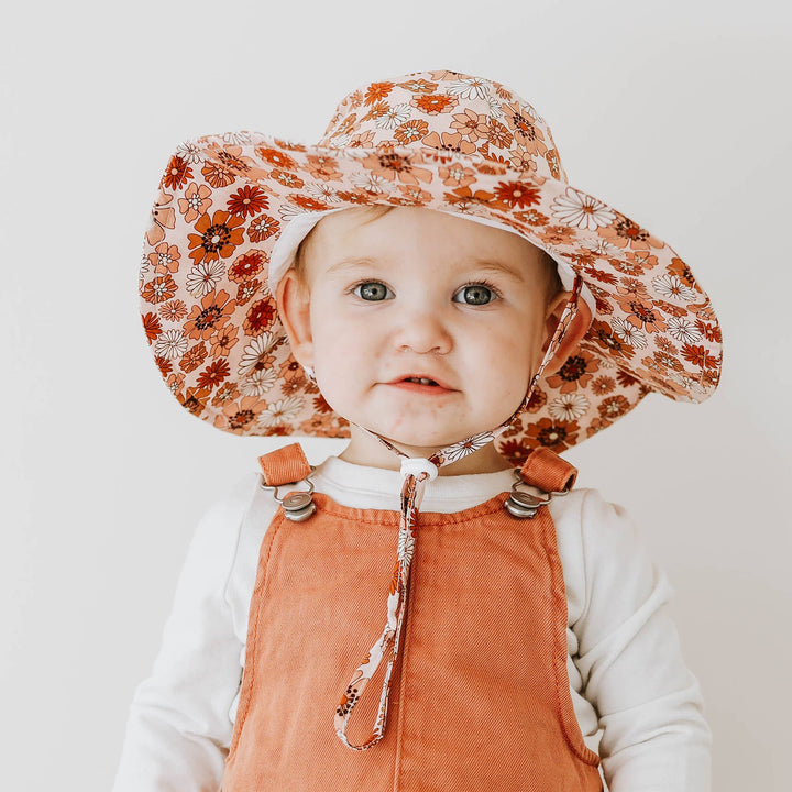 Retro Blooms Baby & Toddler Sunhat UPF 50+