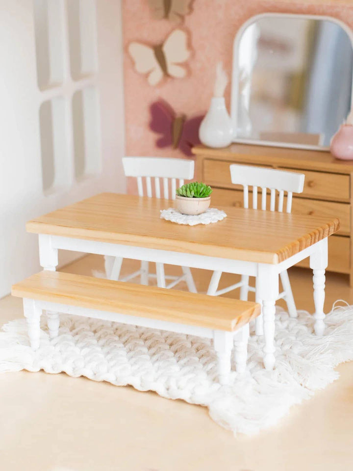 Dollhouse Farm Style Dining Table