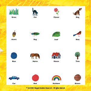 The Very Hungry Caterpillar Travel Bingo Game