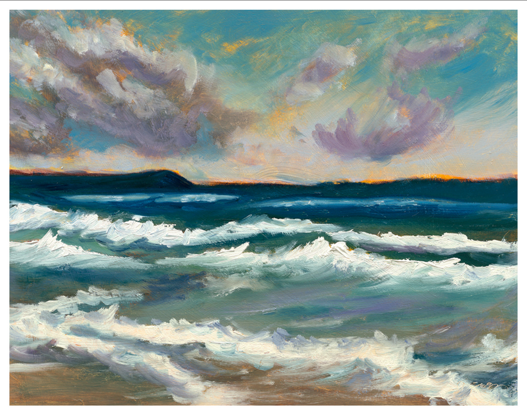 'Northern Attitude' Oil Painting Print | Chelsey Skowronski, Poppy Things Owner