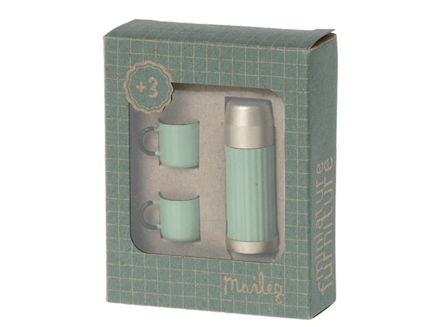 Miniature Thermos and Cups in Mint