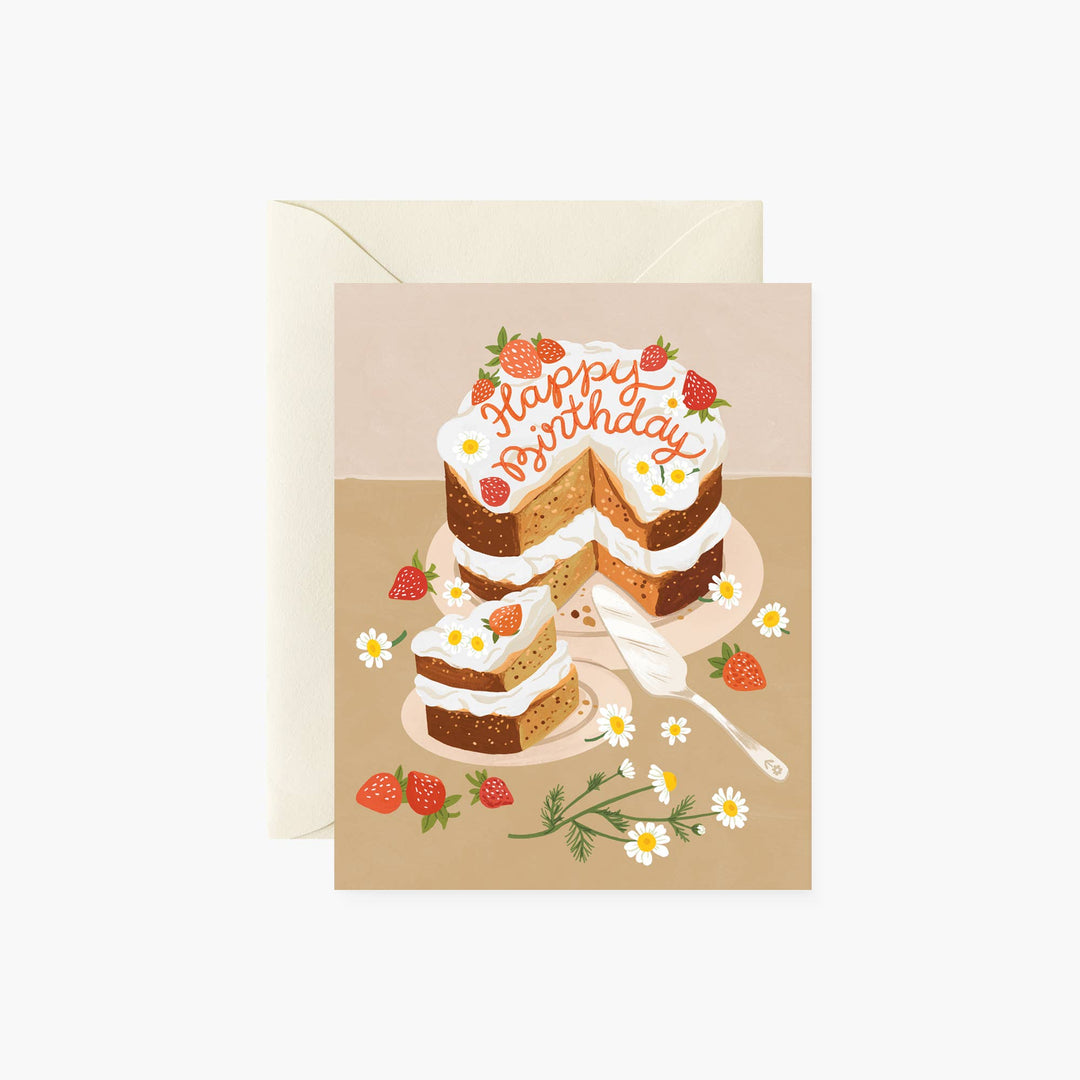 Homemade Birthday Cake Greeting Card