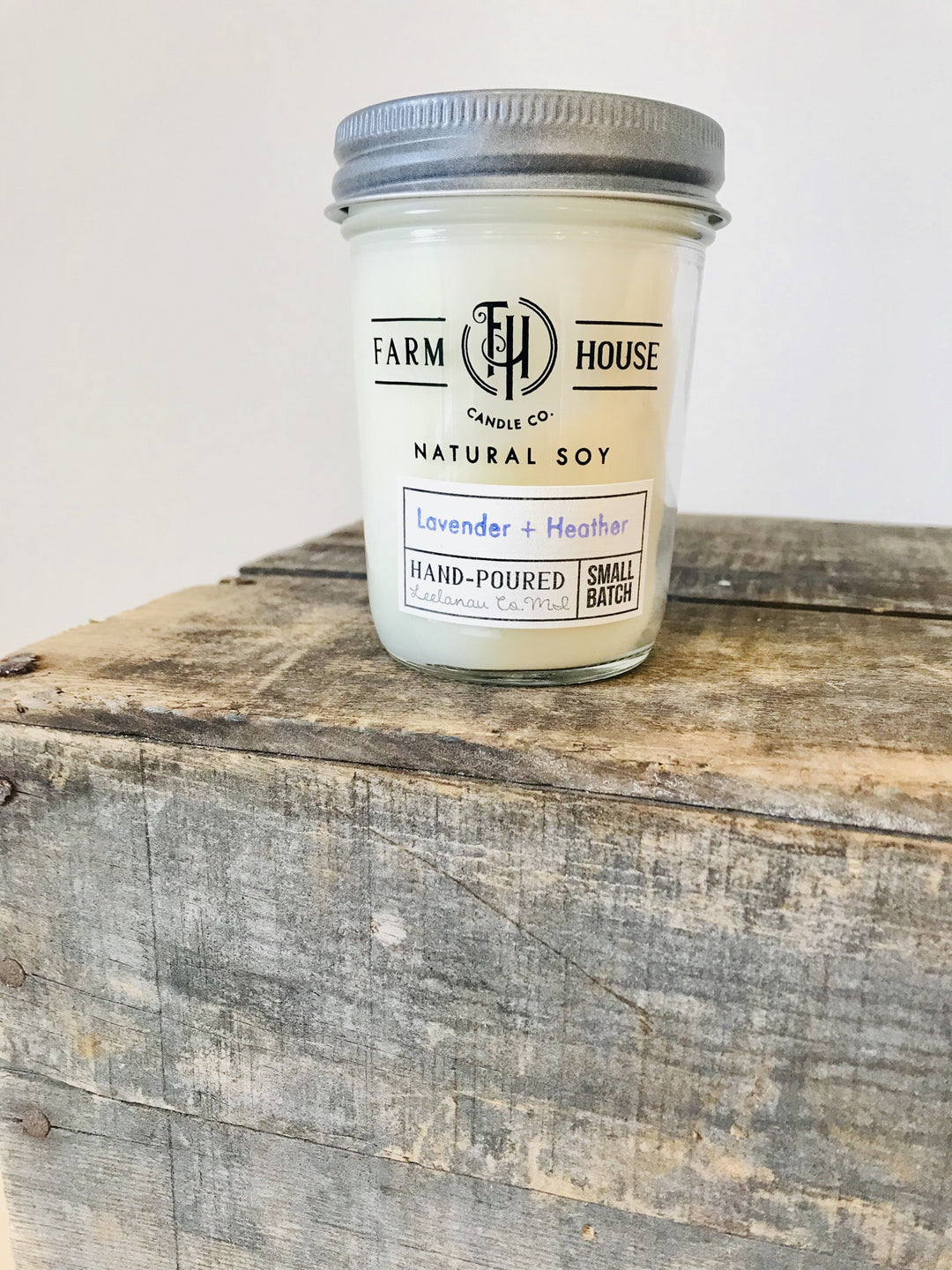 Lavender + Heather Soy Candle, Made in Lake Leelanau, MI